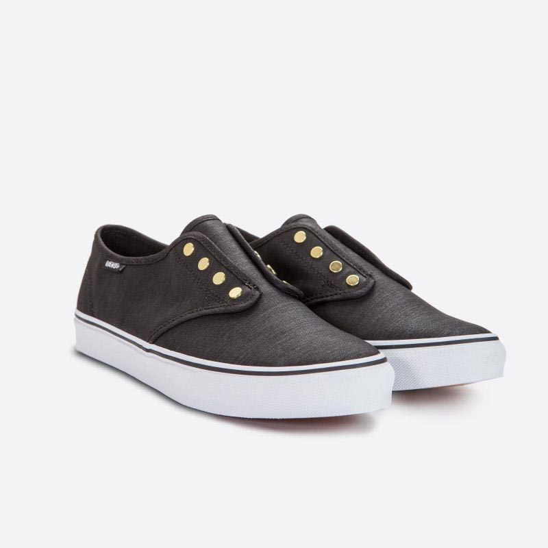 Dámske plátené tenisky Vans Camden Stud Gore Textile Black and Gold