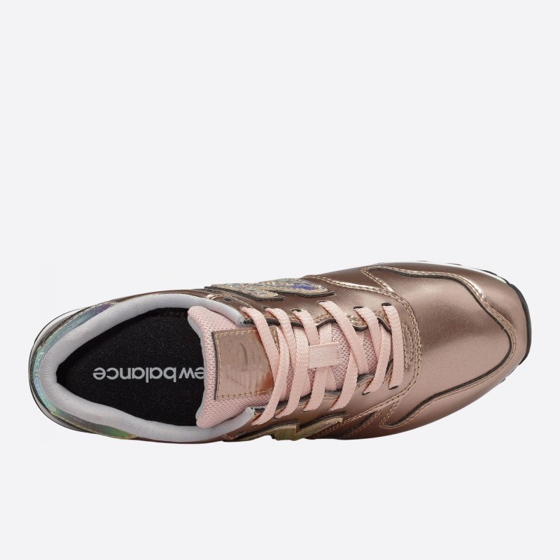 Dámske růžovo zlaté tenisky New Balance WL373GA2 horní strana