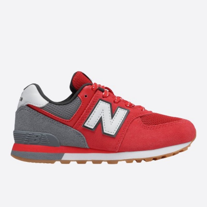 Detské červené tenisky New Balance PC574ATG