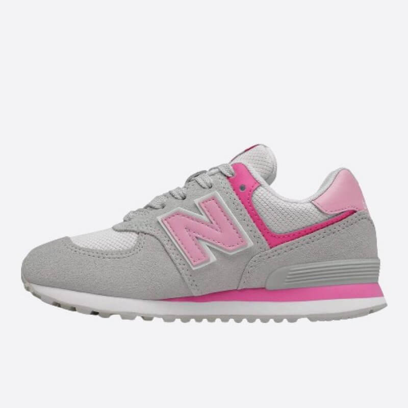 Dětske sivé tenisky New Balance PC574SA2 ľavá strana