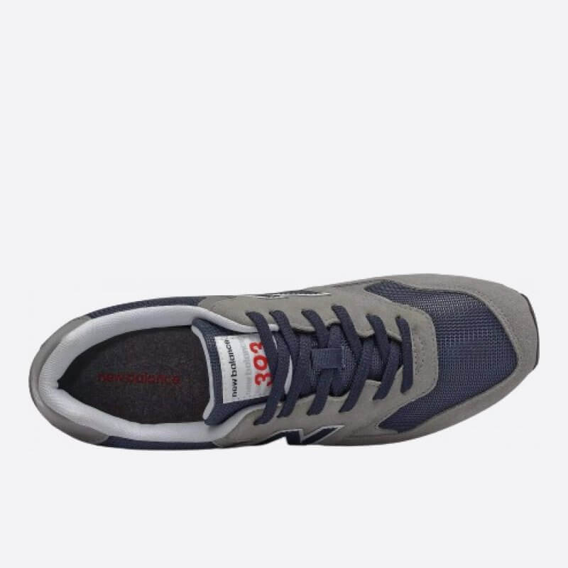Pánske hnedé tenisky New Balance ML393SH1 horná strana